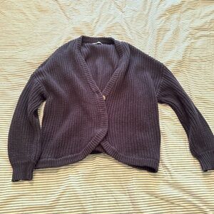Madewell Chunky Navy Cardigan